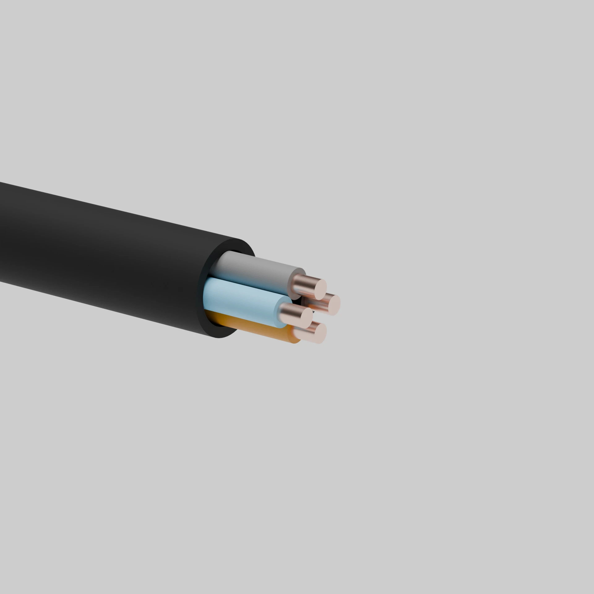 Кабель ВВГнг-LS 4х10 мм2, чорний GAL-KAT